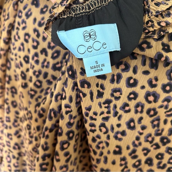 CeCe Cheetah Print Blouse | Small - Picture 4 of 4